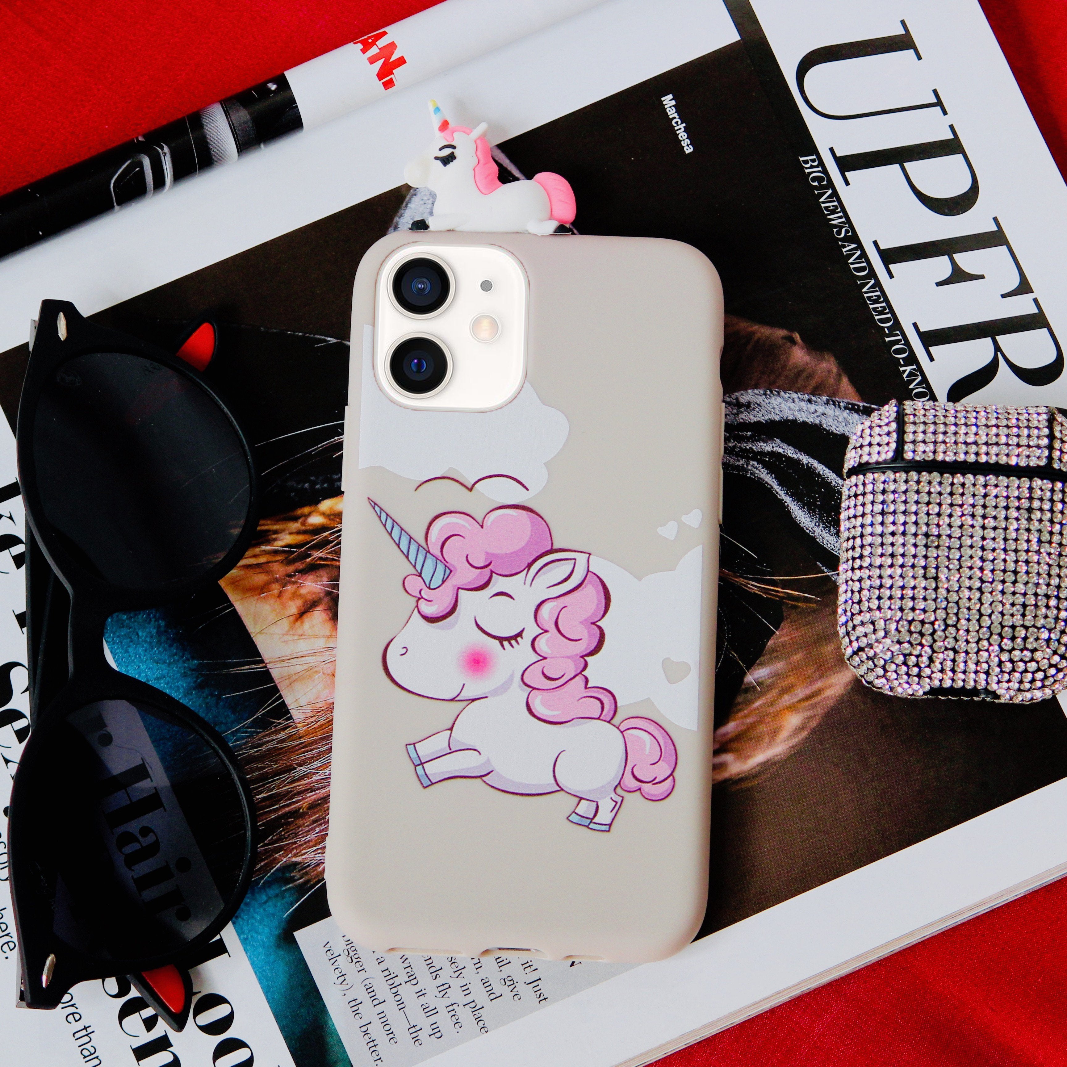 Cute Unicorn Head Case iPhone cover – JustAndBest India