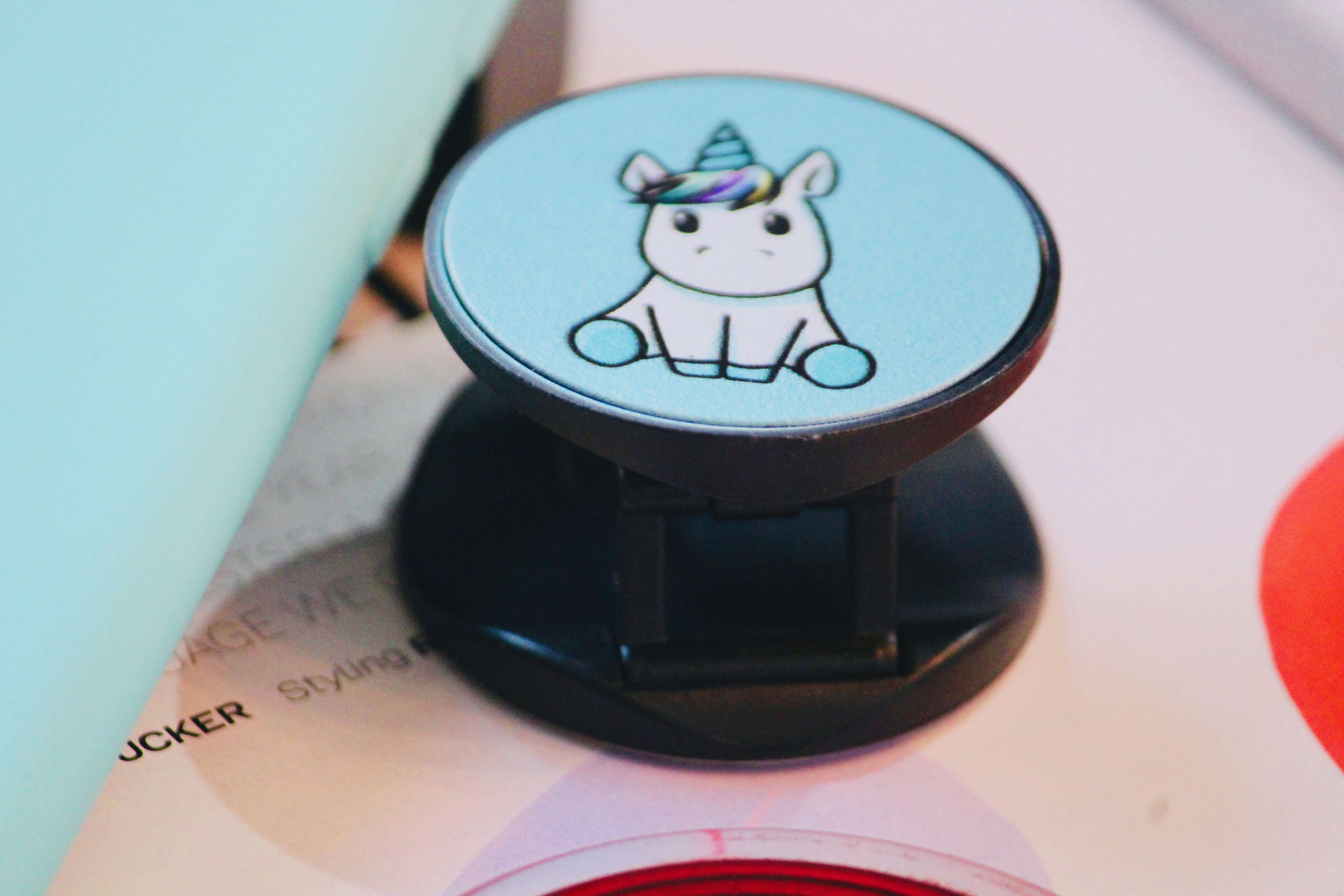 Cute Unicorn Silicone Soft Case (With Unicorn Pop Up Socket Holder Stand) – phone accessory by JustAndBest India