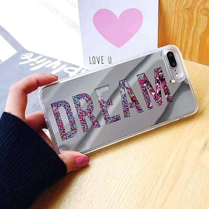 Dream Glitter Quicksand Mirror Case for iPhone XS / X