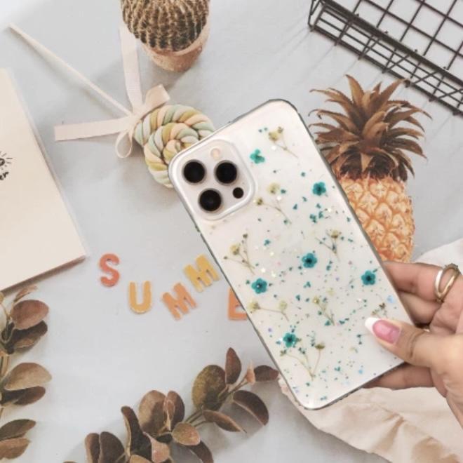 Real Cosmos Floral Glitter Cover iPhone cover – JustAndBest India