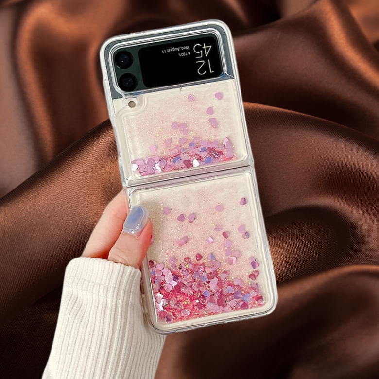 for Samsung Galaxy Z Flip 5 4 3 Aurora Gradient Matte Case For Samsung  flip4 ZFlip 5 3 5G Glitter Colorful Laser Diamond Cover - AliExpress