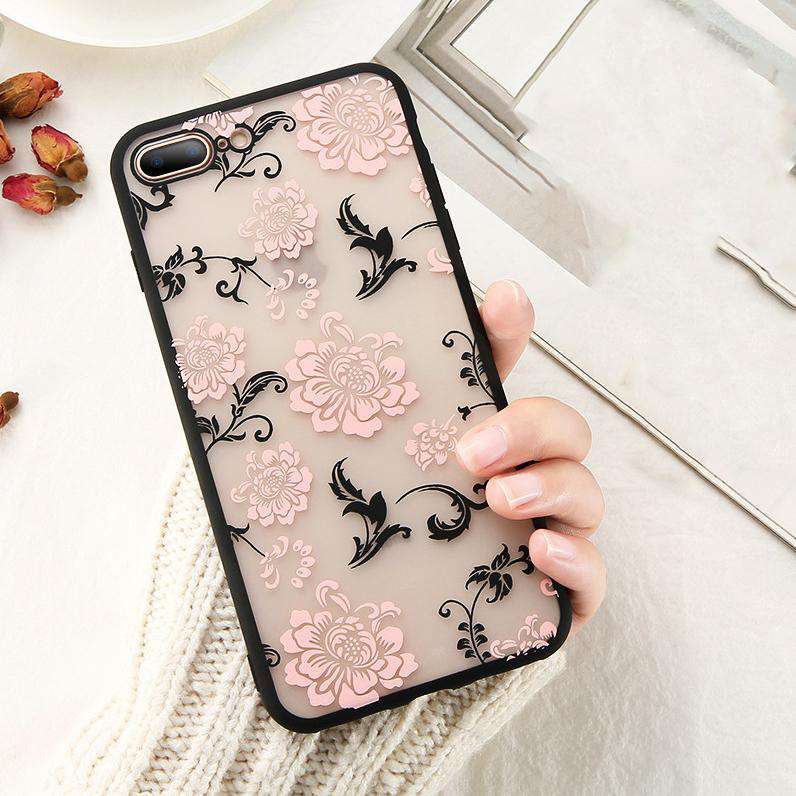 Floral Matte Lace Case for iphone 7