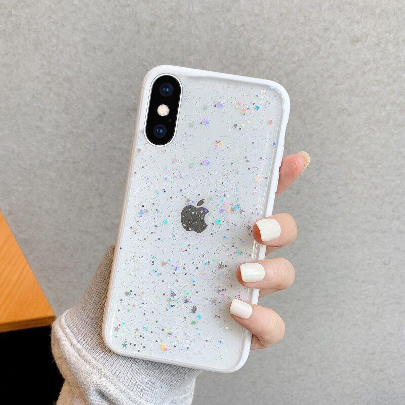Glitter Stars Premium Case iPhone XS / X