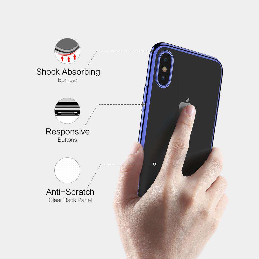 Blue Ultra Thin Case for iPhone X Case