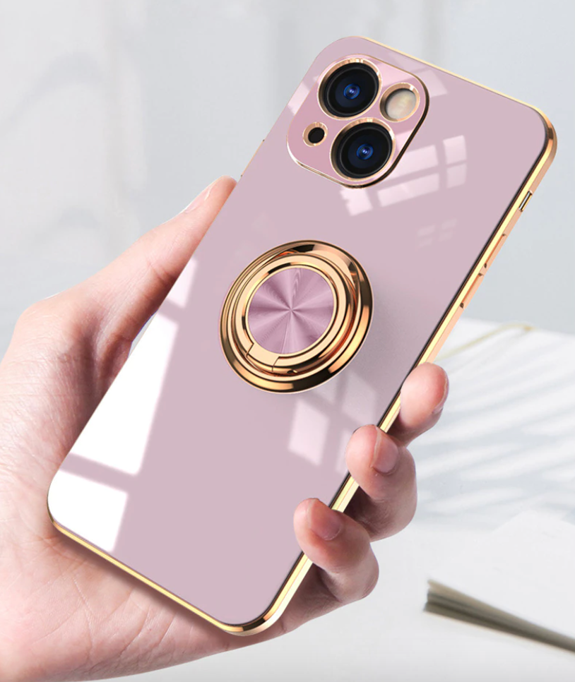 Gold Electroplated Ring Holder Cover – phone accessory by JustAndBest India