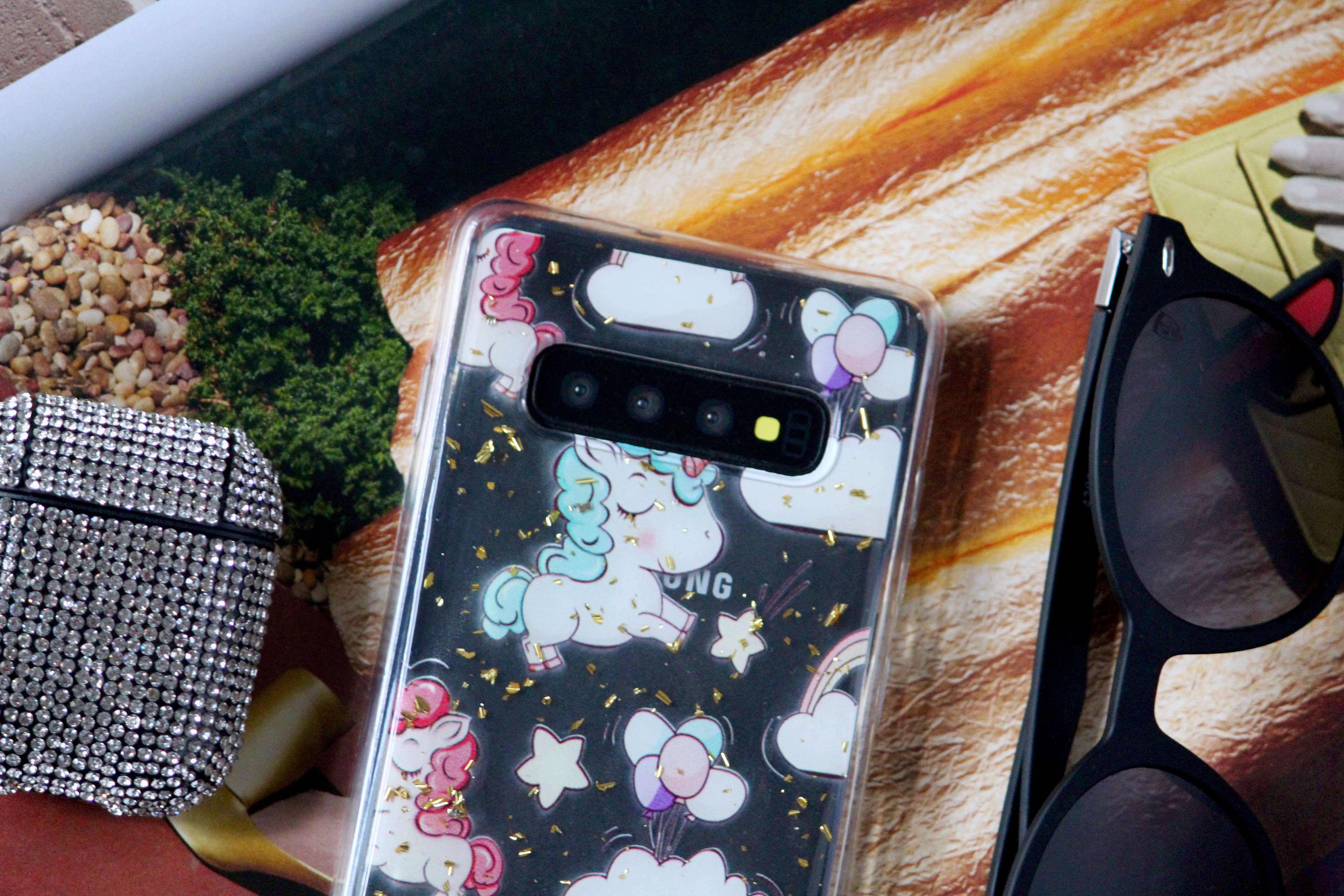 Gold Foil Cute Unicorn Transparent Cover iPhone cover – JustAndBest India