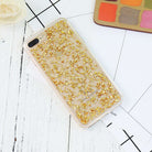 Gold Foil Sequin Transparent Case