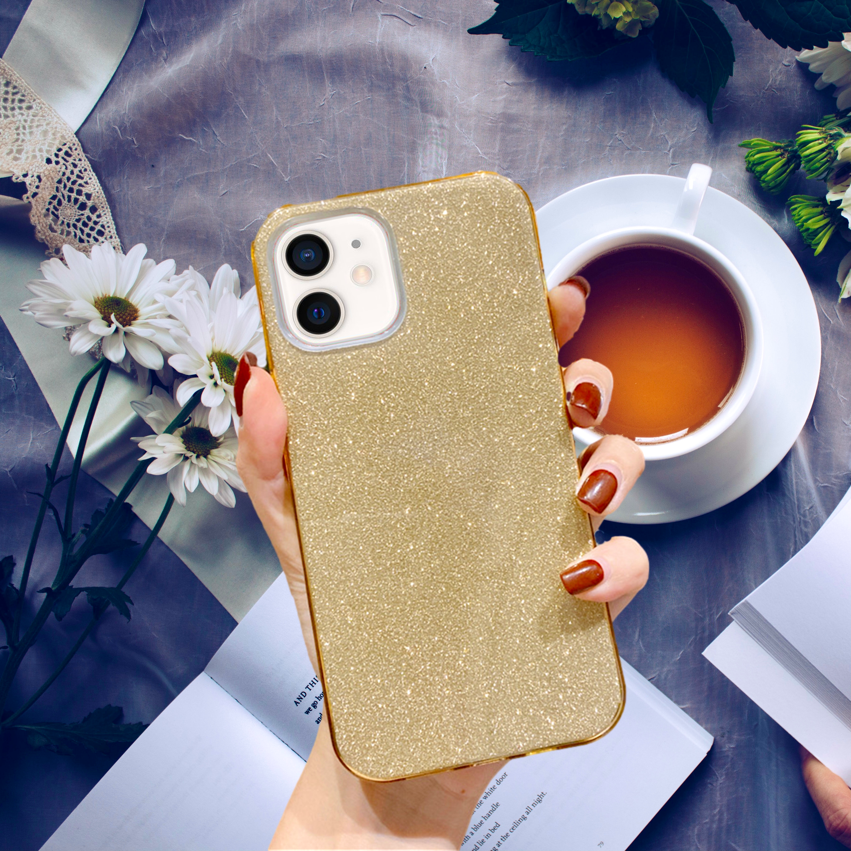 Gold Glitter Bling Cover iPhone cover – JustAndBest India