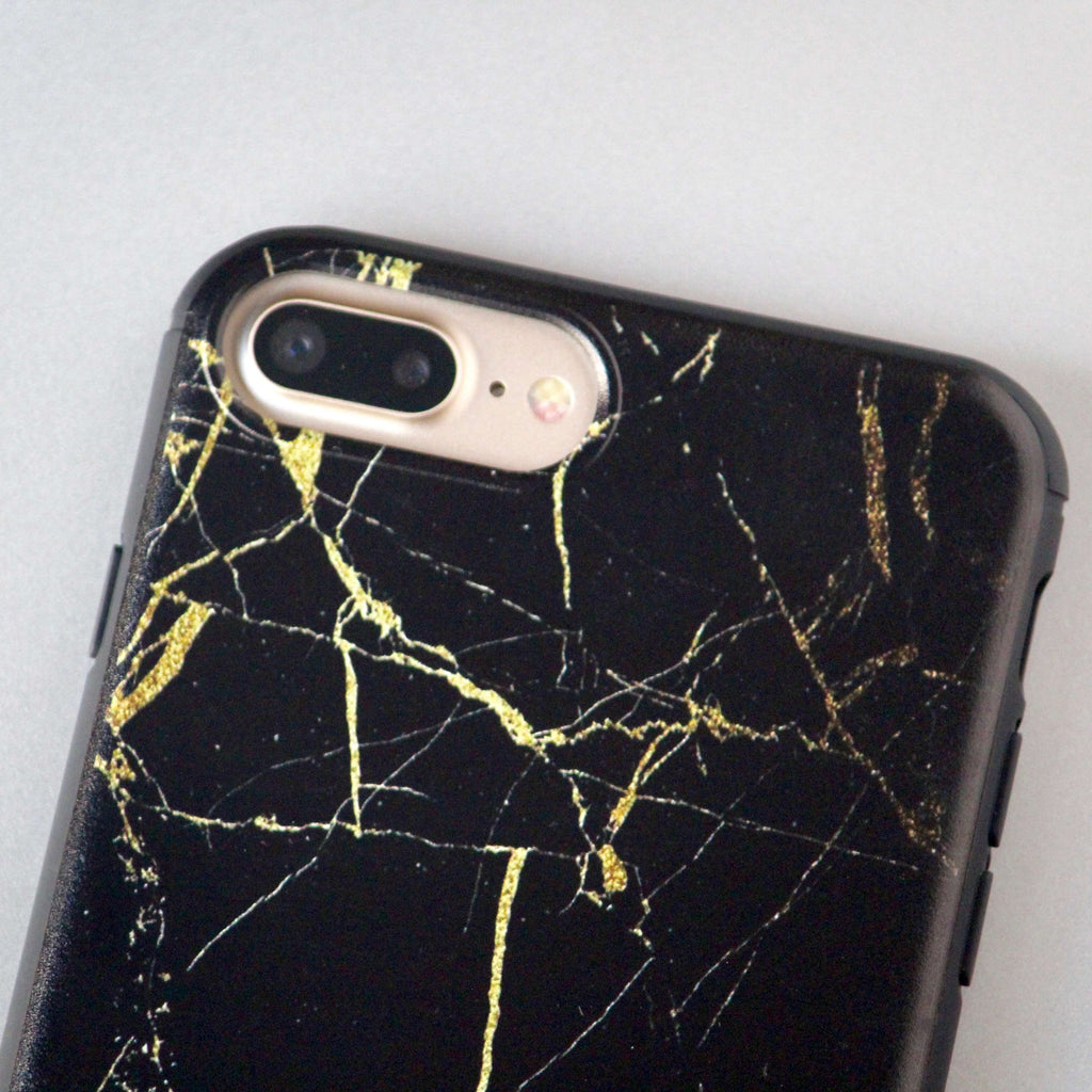 Black Marble Pattern iphone Case
