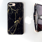 Gold Texture Black Marble Pattern Luxury Case