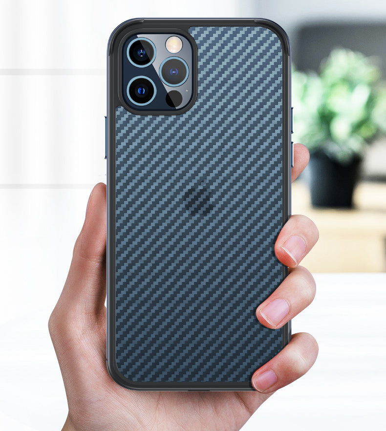 Metallic Edges Carbon Fiber Ultra Premium Shockproof Case iPhone cover – JustAndBest India