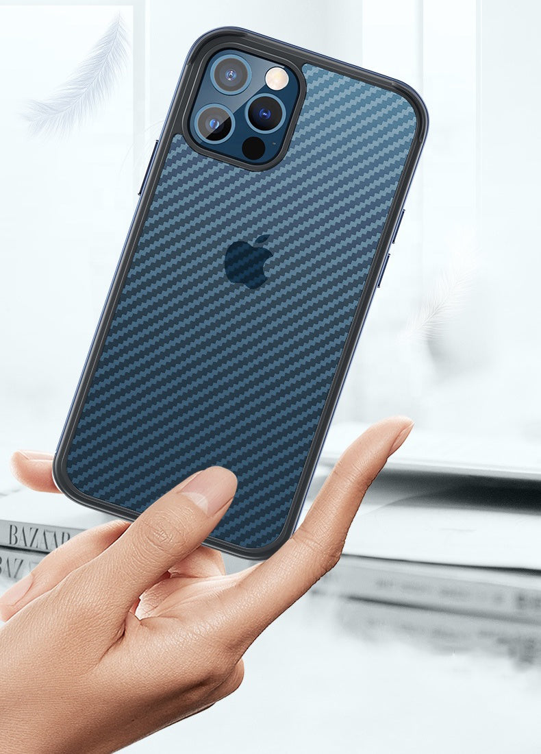 Metallic Edges Carbon Fiber Ultra Premium Shockproof Case iPhone cover – JustAndBest India