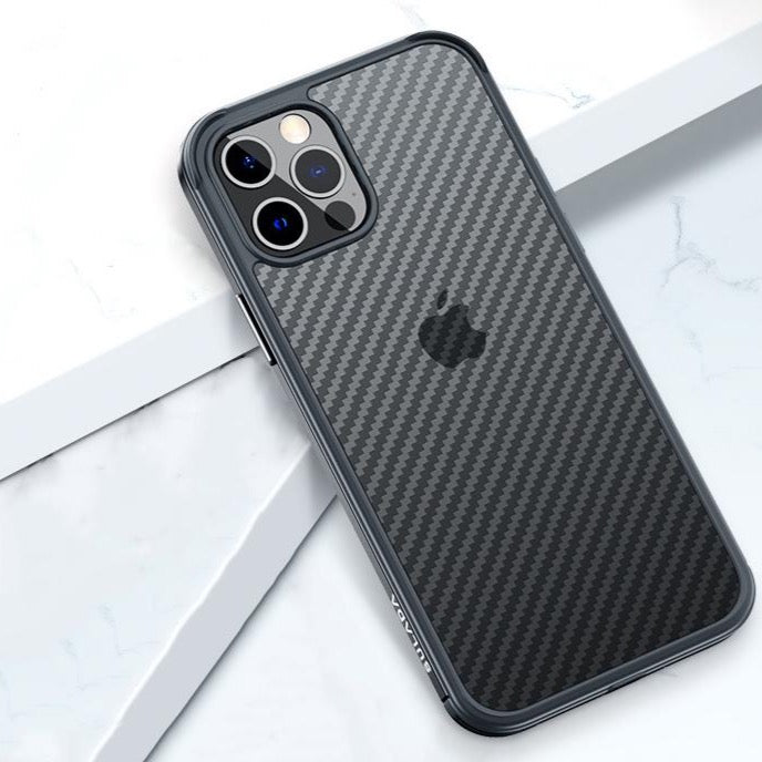 Metallic Edges Carbon Fiber Ultra Premium Shockproof Case iPhone cover – JustAndBest India