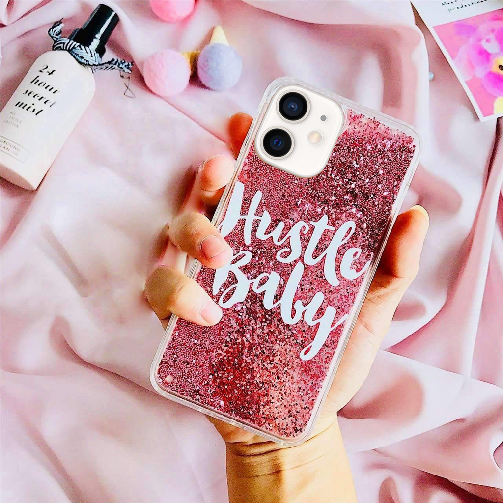 Hustle Baby Glitter Quicksand iPhone 11 Case