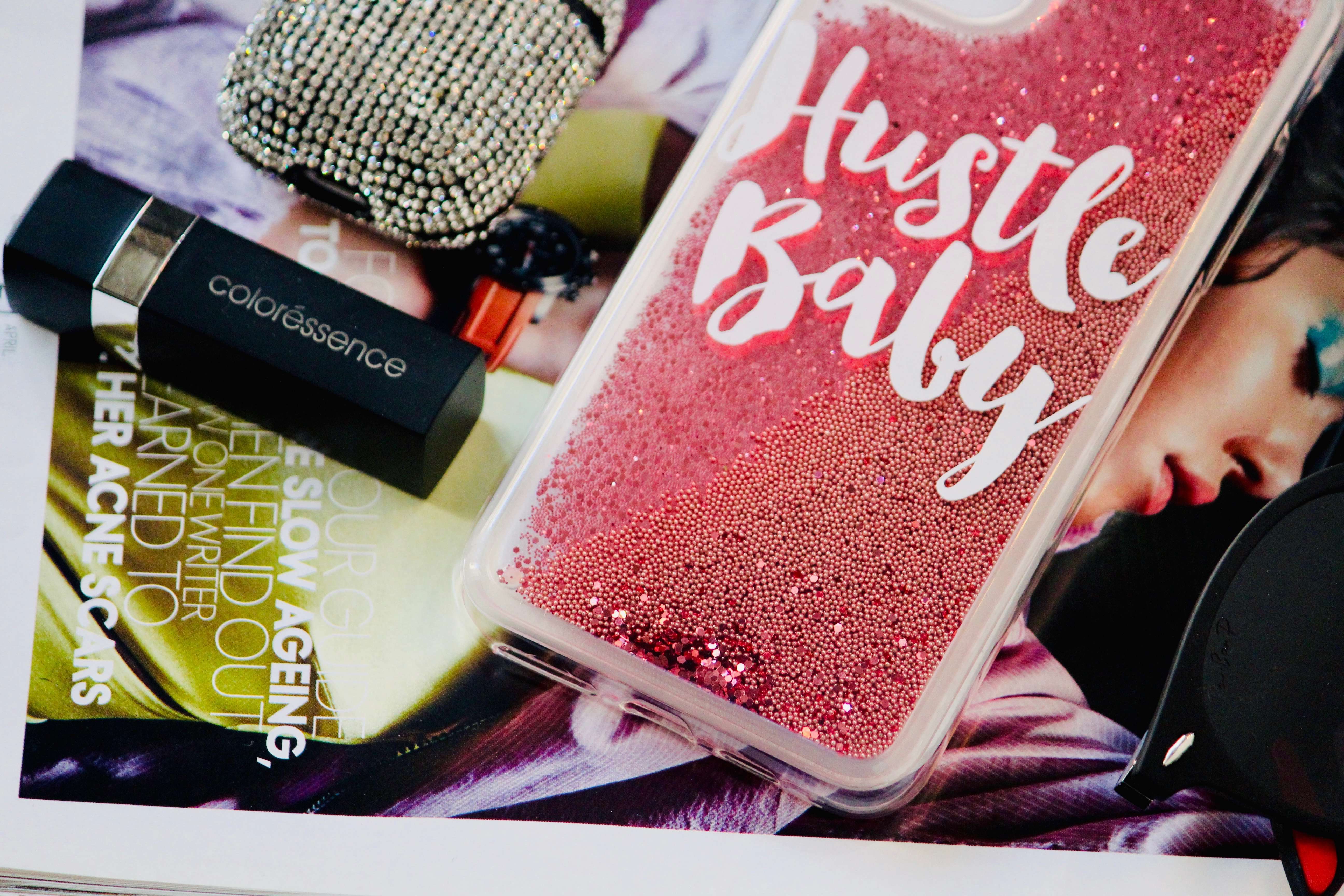 Hustle Baby Glitter Quicksand Case iPhone cover – JustAndBest India