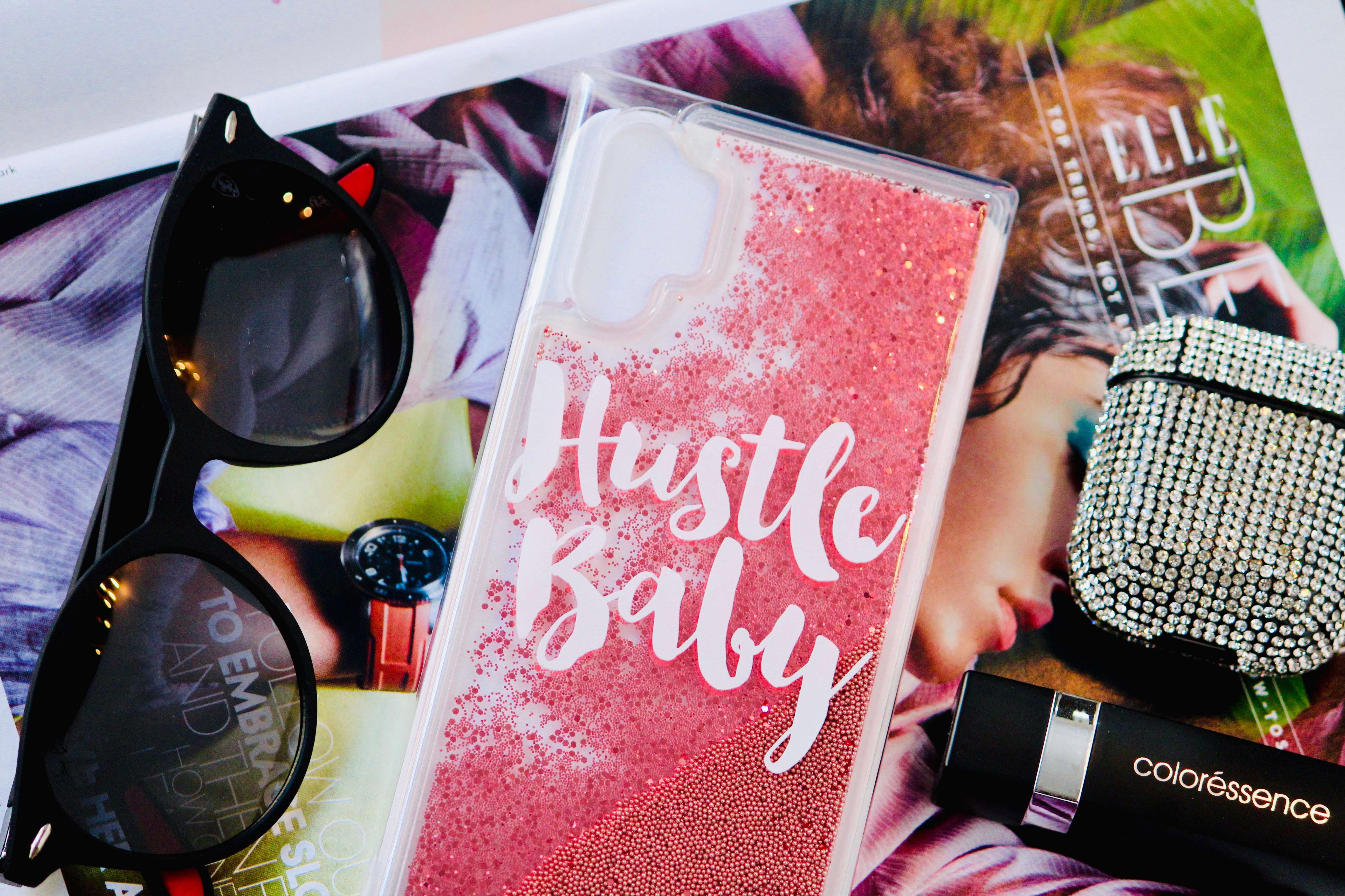 Hustle Baby Glitter Quicksand Glitter Sequin Case iPhone cover – JustAndBest India