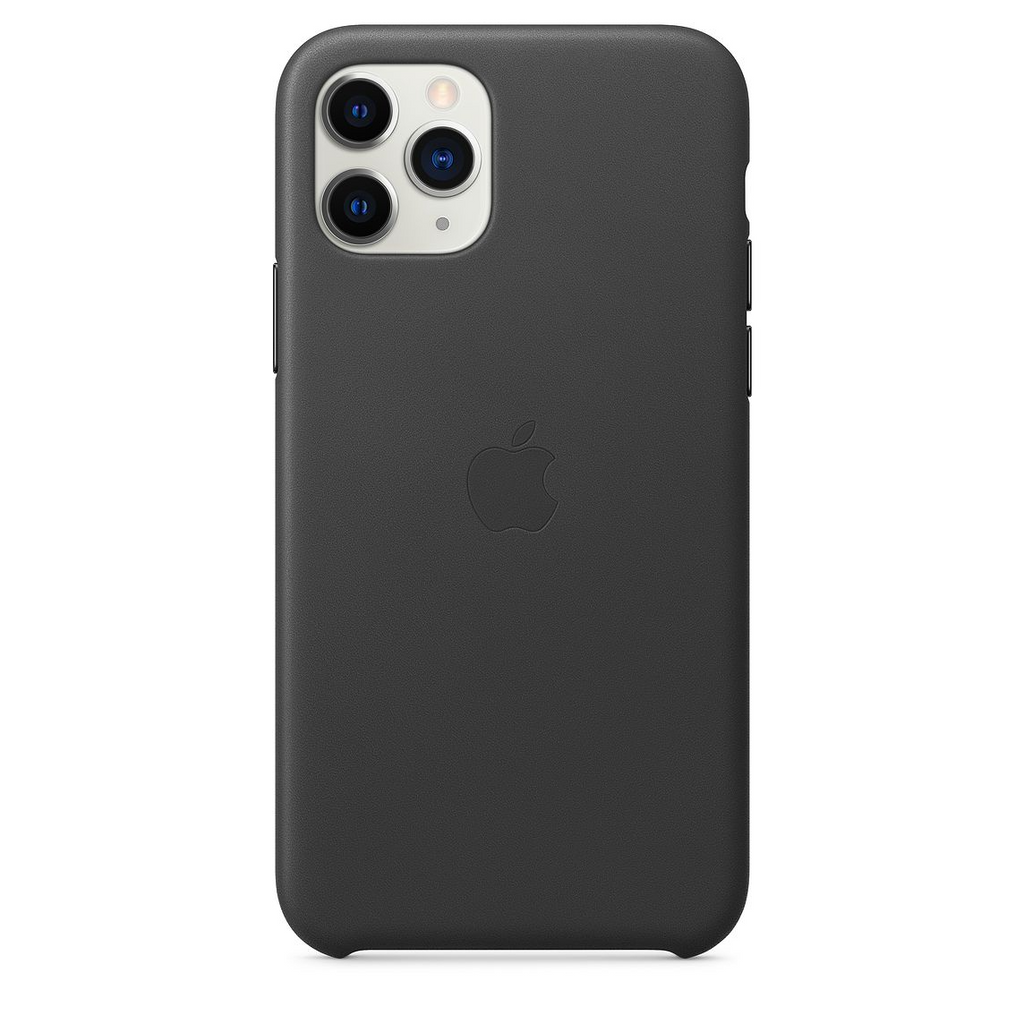 Black leather iphone case