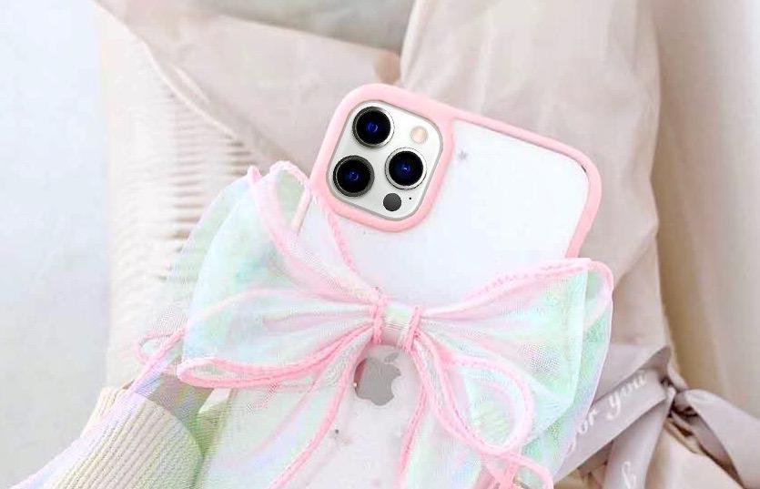 Lace Bowknot Glitter Cover for iPhone 11