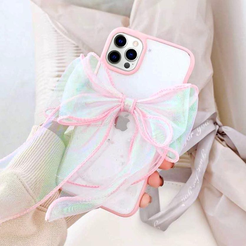 Lace Bowknot Luxury Glitter Case iPhone cover – JustAndBest India