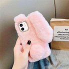 Luxury Bunny Rabbit Fur Plush Case for iphone 