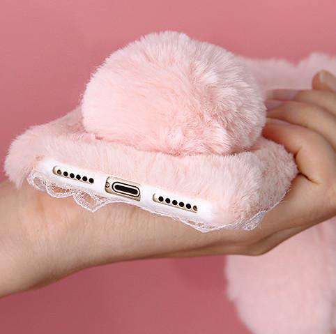 Fur Plush Cover for Samsung S21