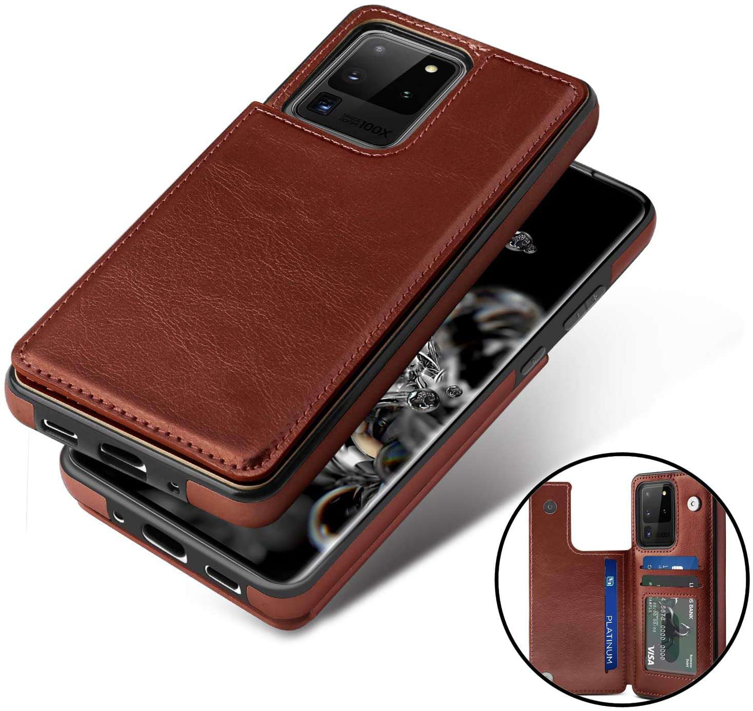 Luxury Leather Samsung S20 Cover