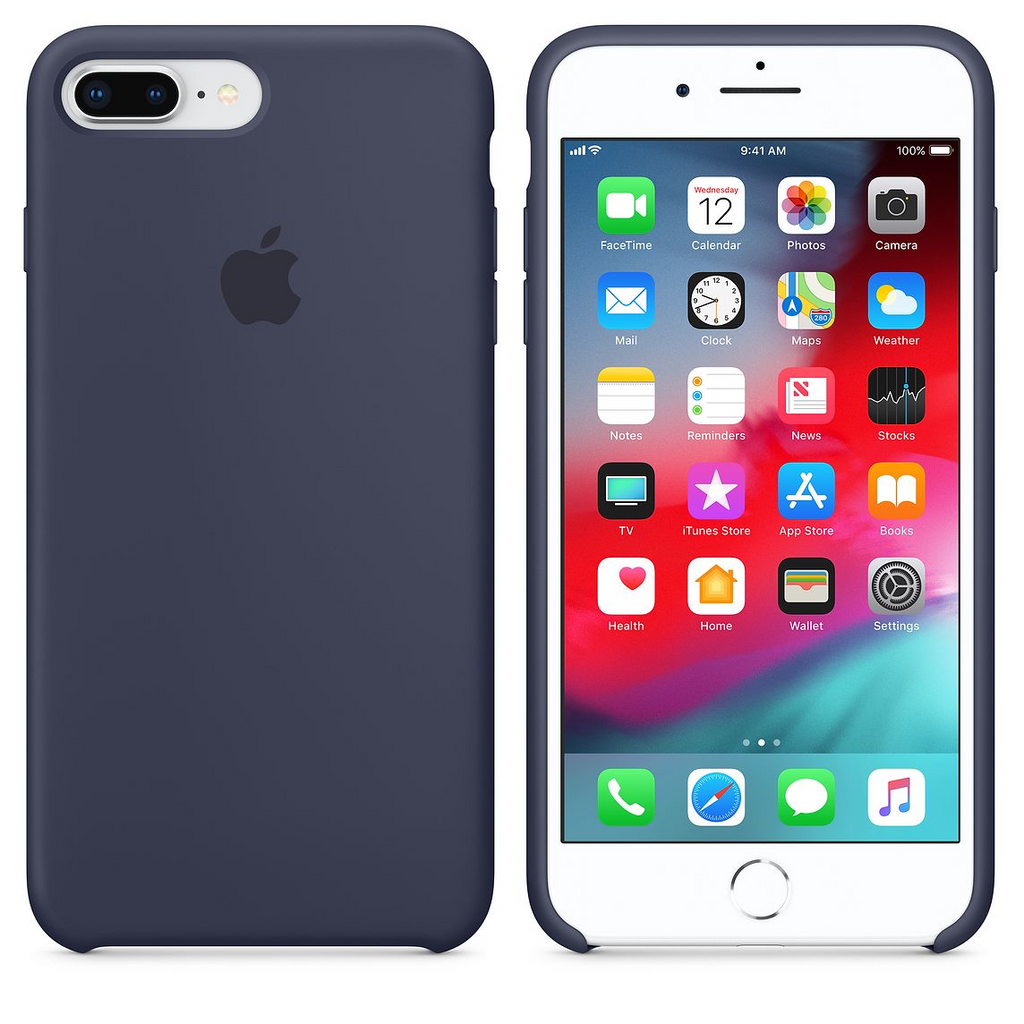 Blue Silicone iphone 7 plus Cover