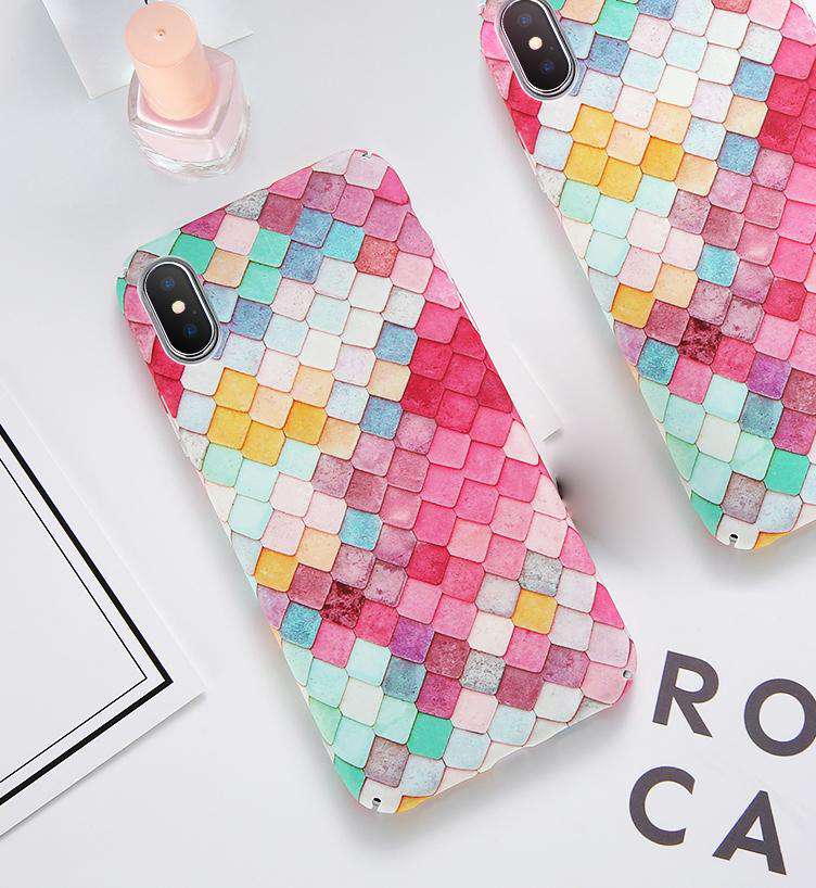 Rainbow color Case for iPhone XR / XS / X