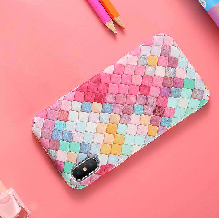 rainbow color luxury iphone covers