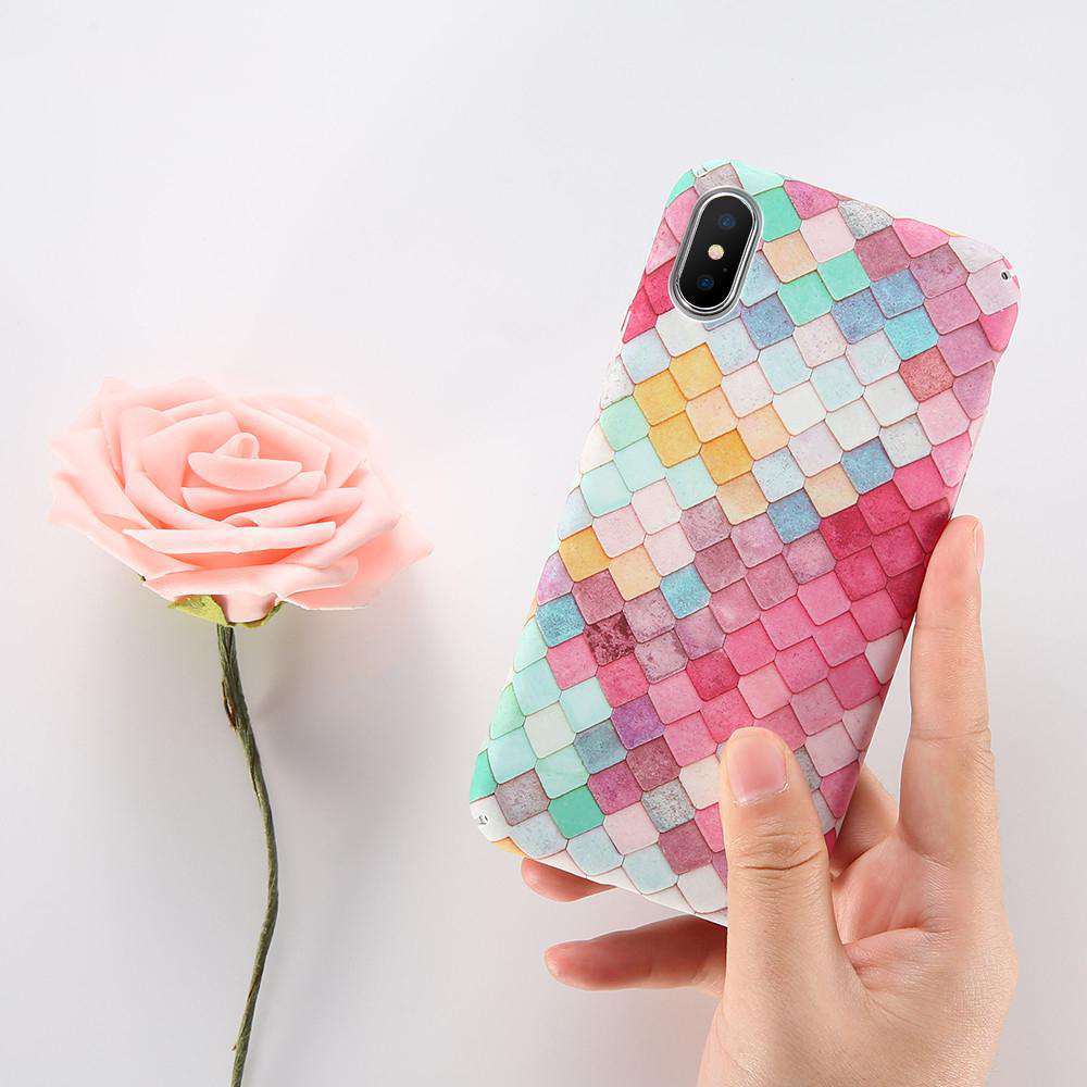 Mermaid 3D Pattern Case for iPhone XR / XS / X