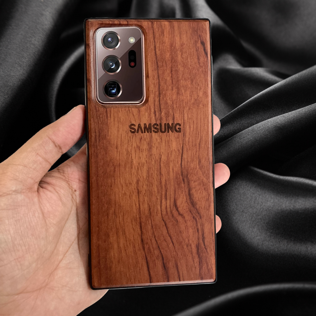 Real Natural Walnut Wood Premium Samsung Note 20 Ultra Case