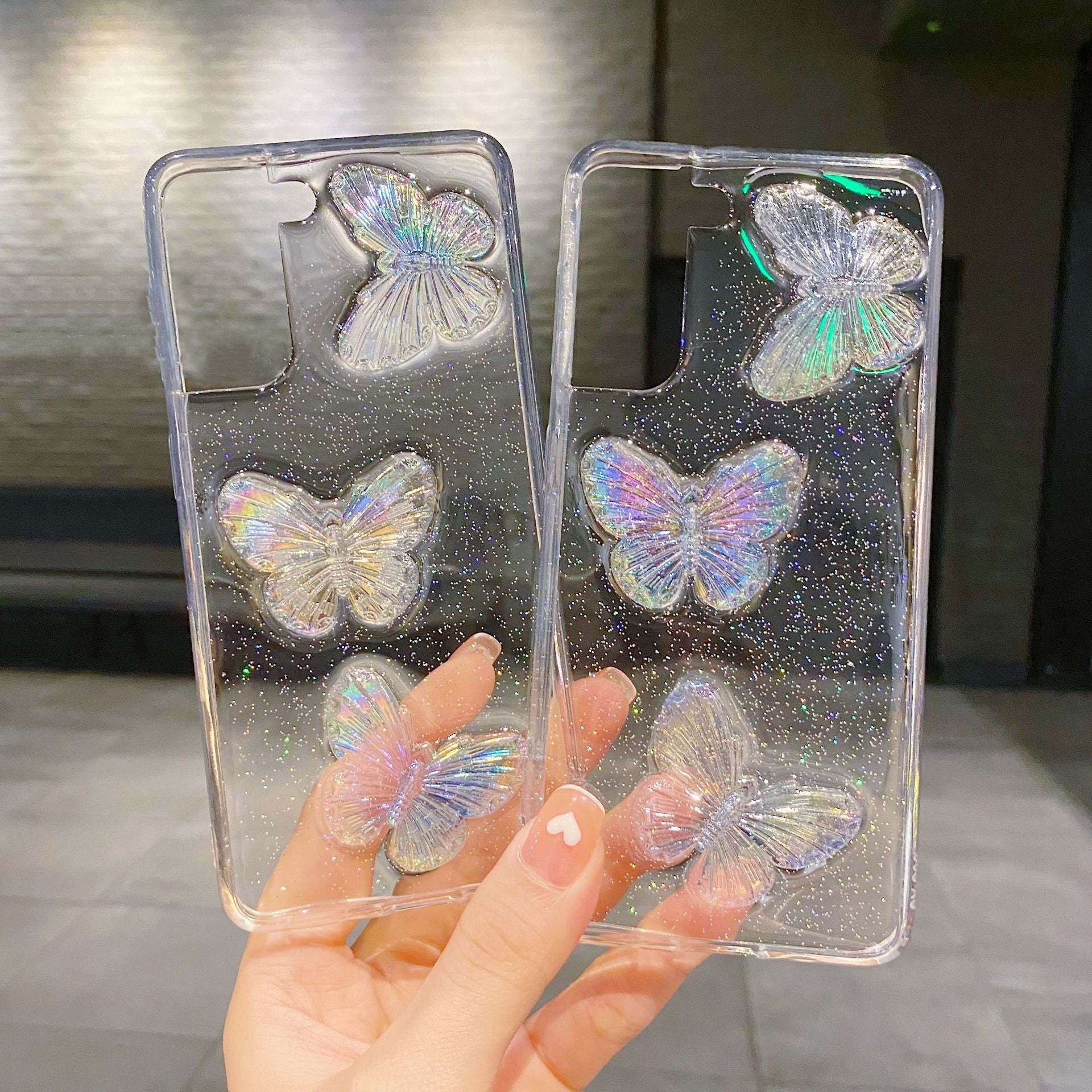 Cute 3D Butterflies Transparent Cover iPhone cover – JustAndBest India