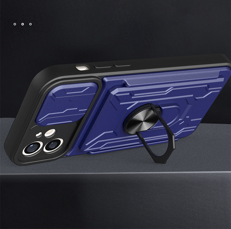 Card Holder Dual Layer Lens Protector Cover – phone accessory by JustAndBest India