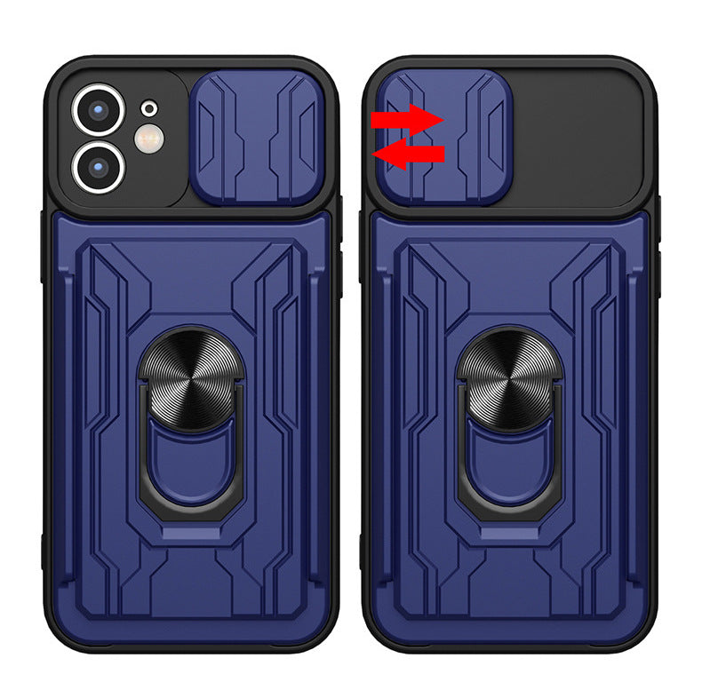 Card Holder Dual Layer Lens Protector Cover – phone accessory by JustAndBest India