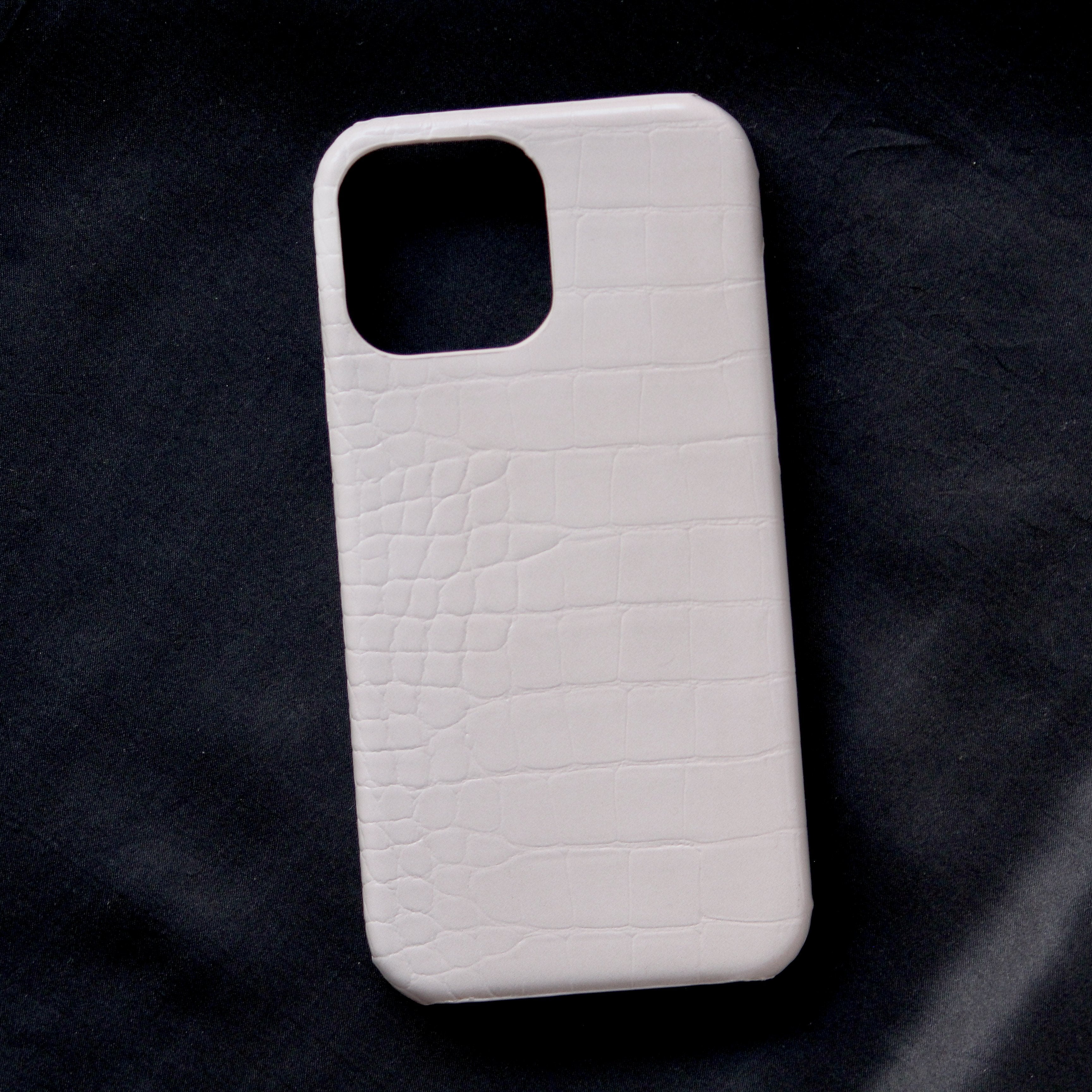 Passive White Croco Leather Luxury Case iPhone cover – JustAndBest India