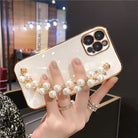 Elegant Pearl Rhinestones Bracelet Cover for iphone 14 in India