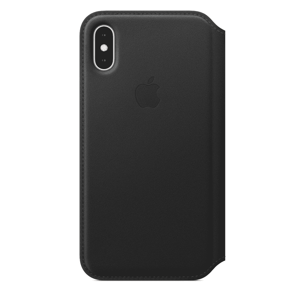 Black Leather Cover for iPhone X