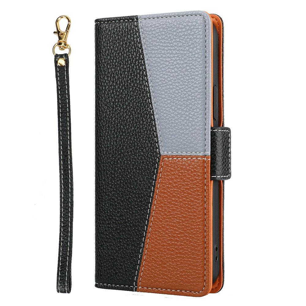 Premium Lychee Leather Card Holder Flip Case – phone accessory by JustAndBest India