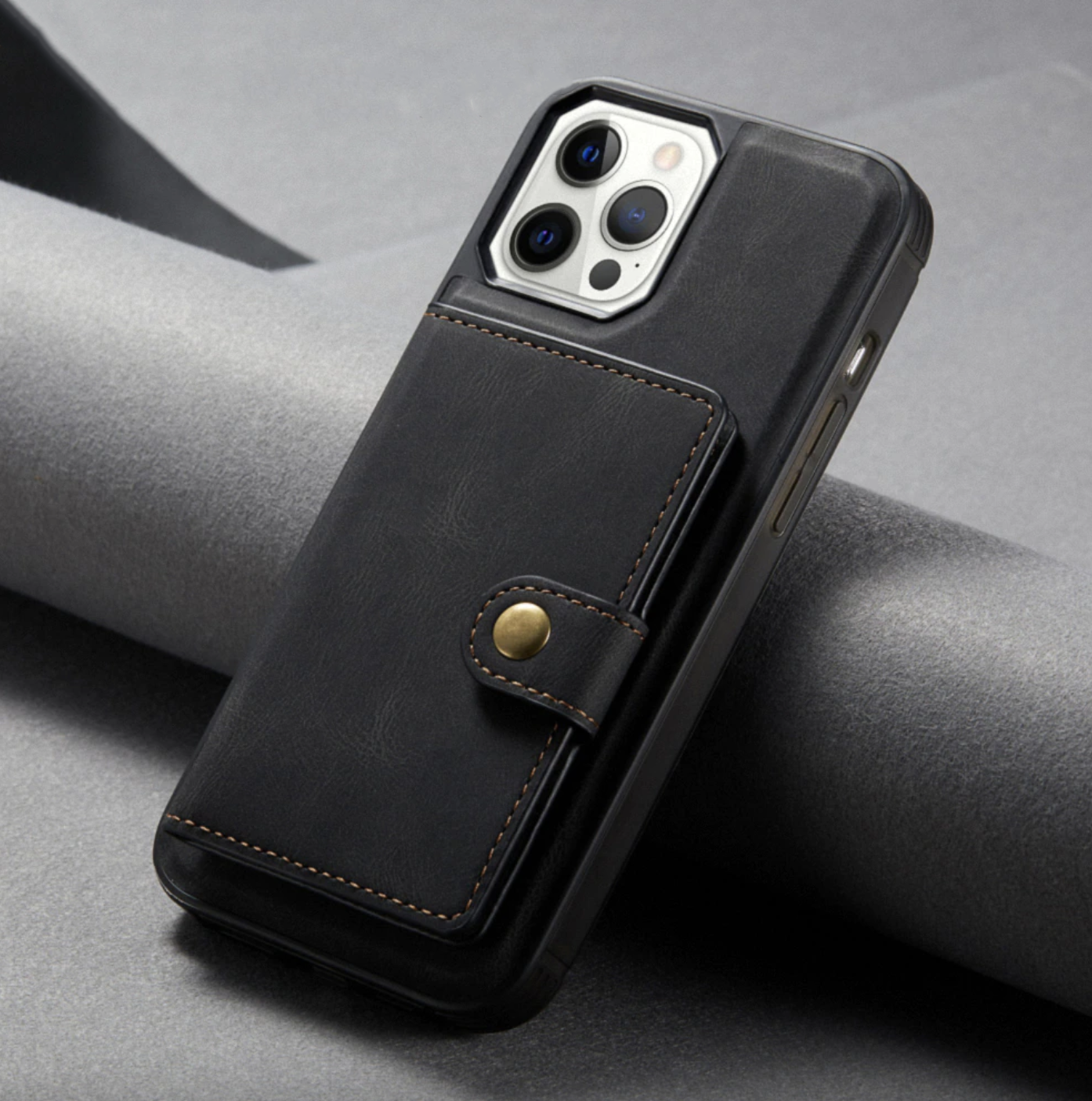 Premium Detachable Magnetic Wallet Style Leather Case iPhone cover – JustAndBest India