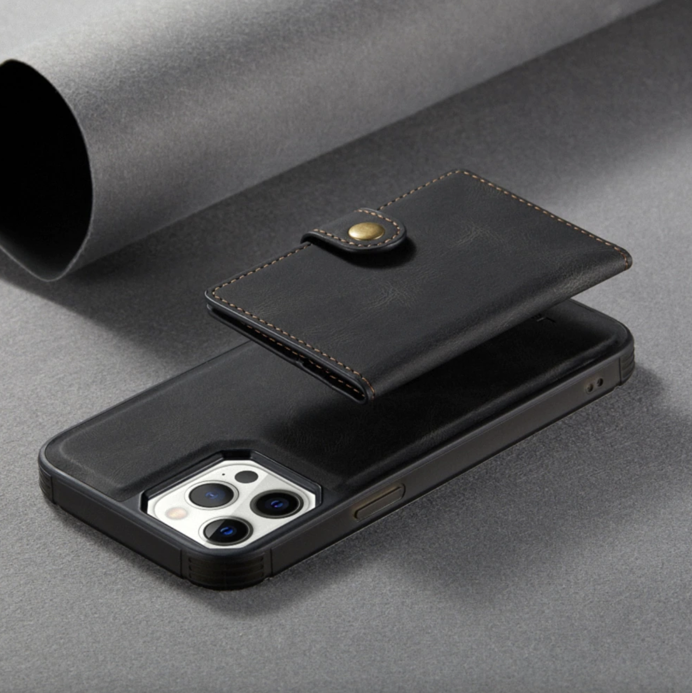Premium Detachable Magnetic Wallet Style Leather Case iPhone cover – JustAndBest India