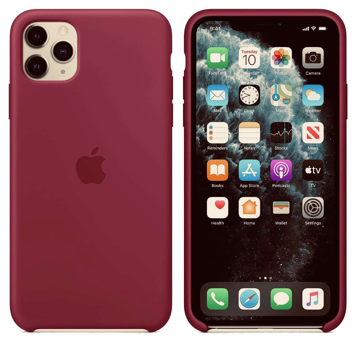 Premium Silicone Cover - Pomegranate iPhone cover – JustAndBest India