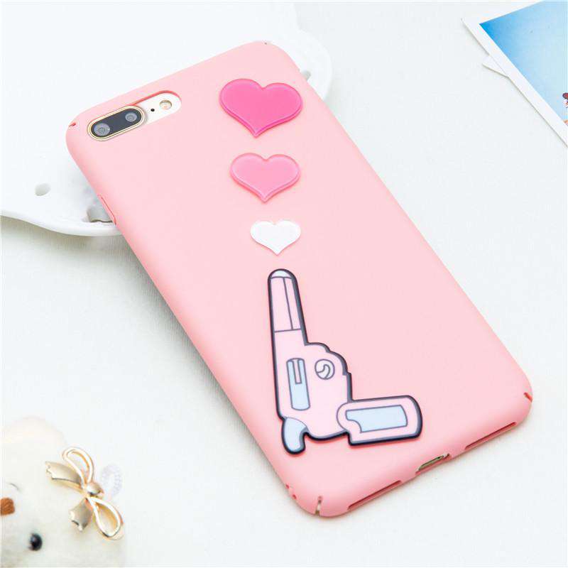 Pretty 3D Bullet Hearts Case for iphone