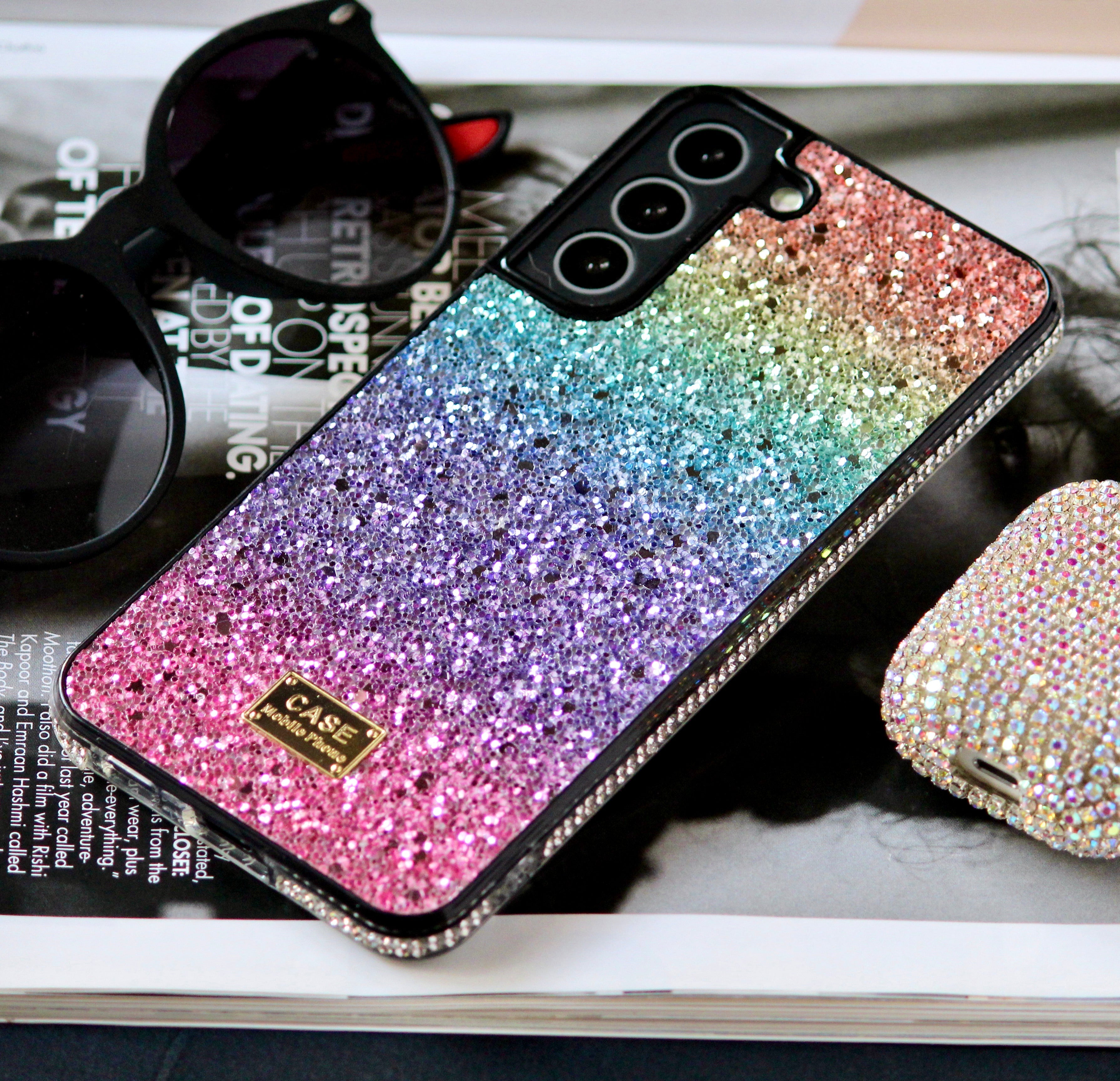 Bling Rainbow Glitter Diamonds Cover iPhone cover – JustAndBest India