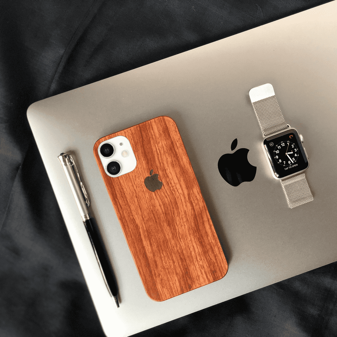 Real Natural Walnut Wood Premium Case iPhone cover – JustAndBest India