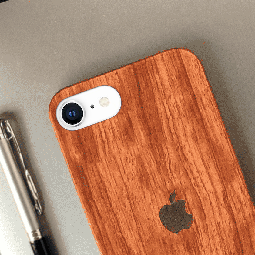 Real Natural Walnut Wood Premium Case iPhone SE 2020 
