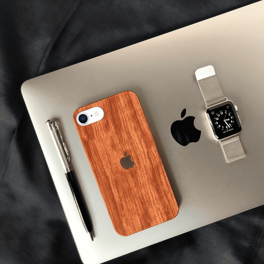 Real Natural Walnut Wood Premium Case iPhone SE 2020 Cover