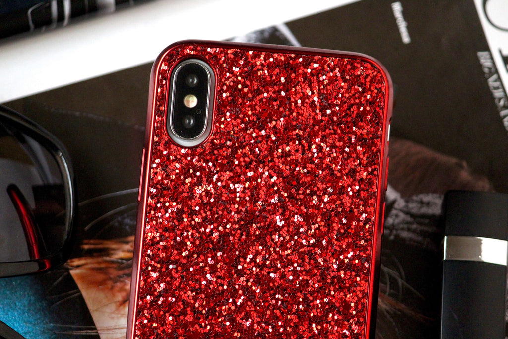 Red Glitter Bling Covers for iPhone 13