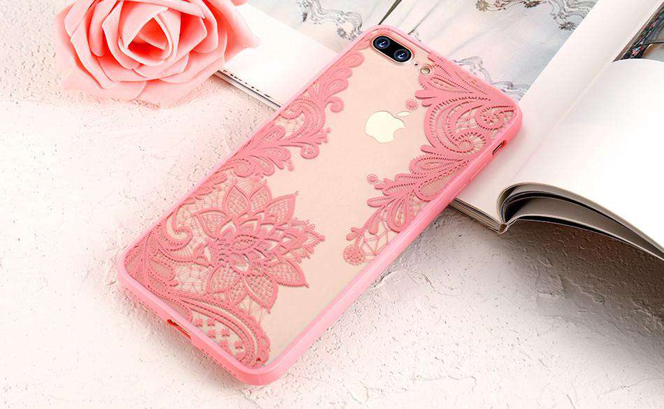 pink lace iphone 7 case