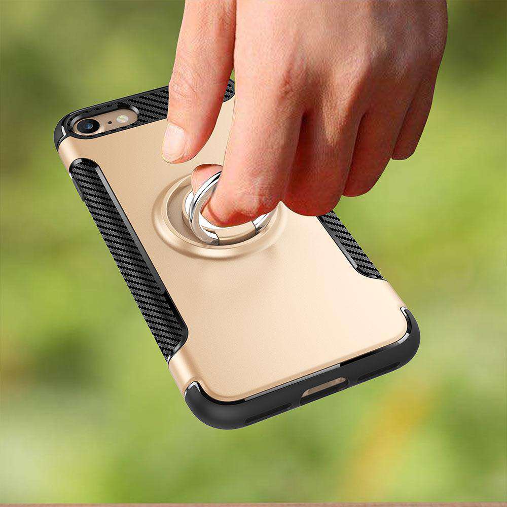Ring Holder Car Stand Shockproof Hybrid Case – phone accessory by JustAndBest India