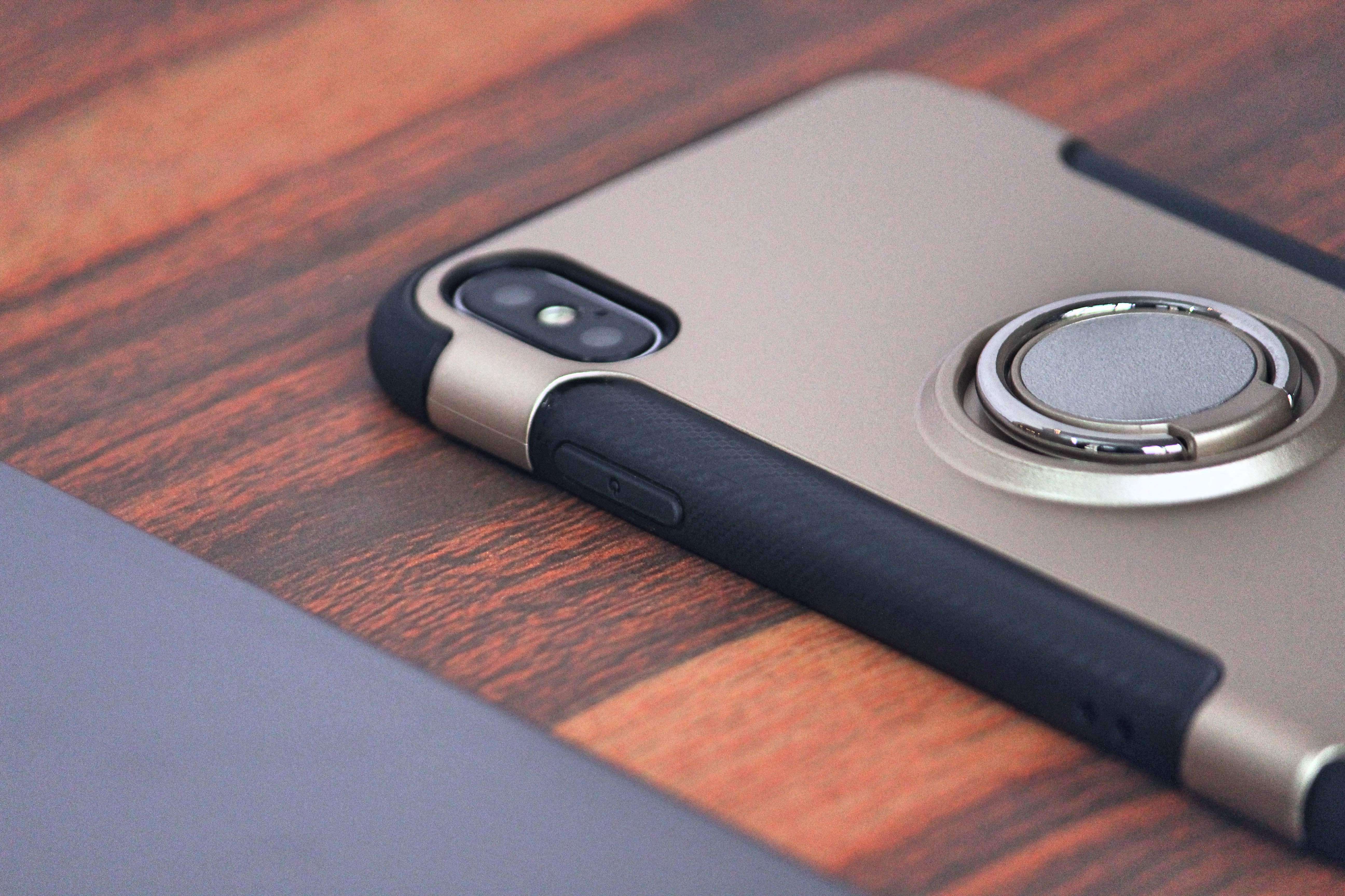 Dual Layer Ring Holder Shockproof Hybrid Case – phone accessory by JustAndBest India